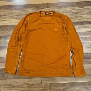 Stio Long Sleeve Performance Shirt Mens XL Burnt Orange Outdoor Hiking Gorpcore